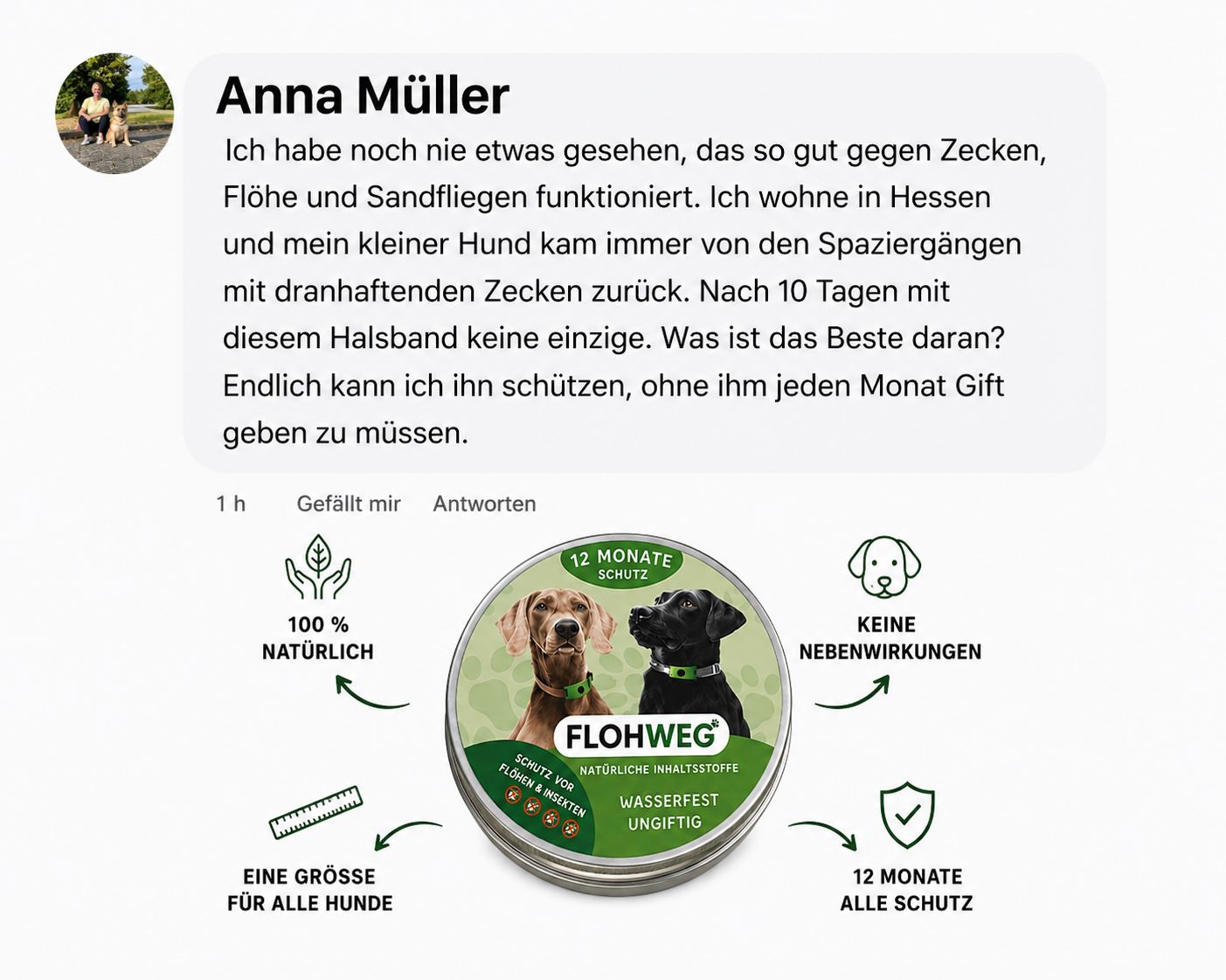 Anna Müller mit Hund