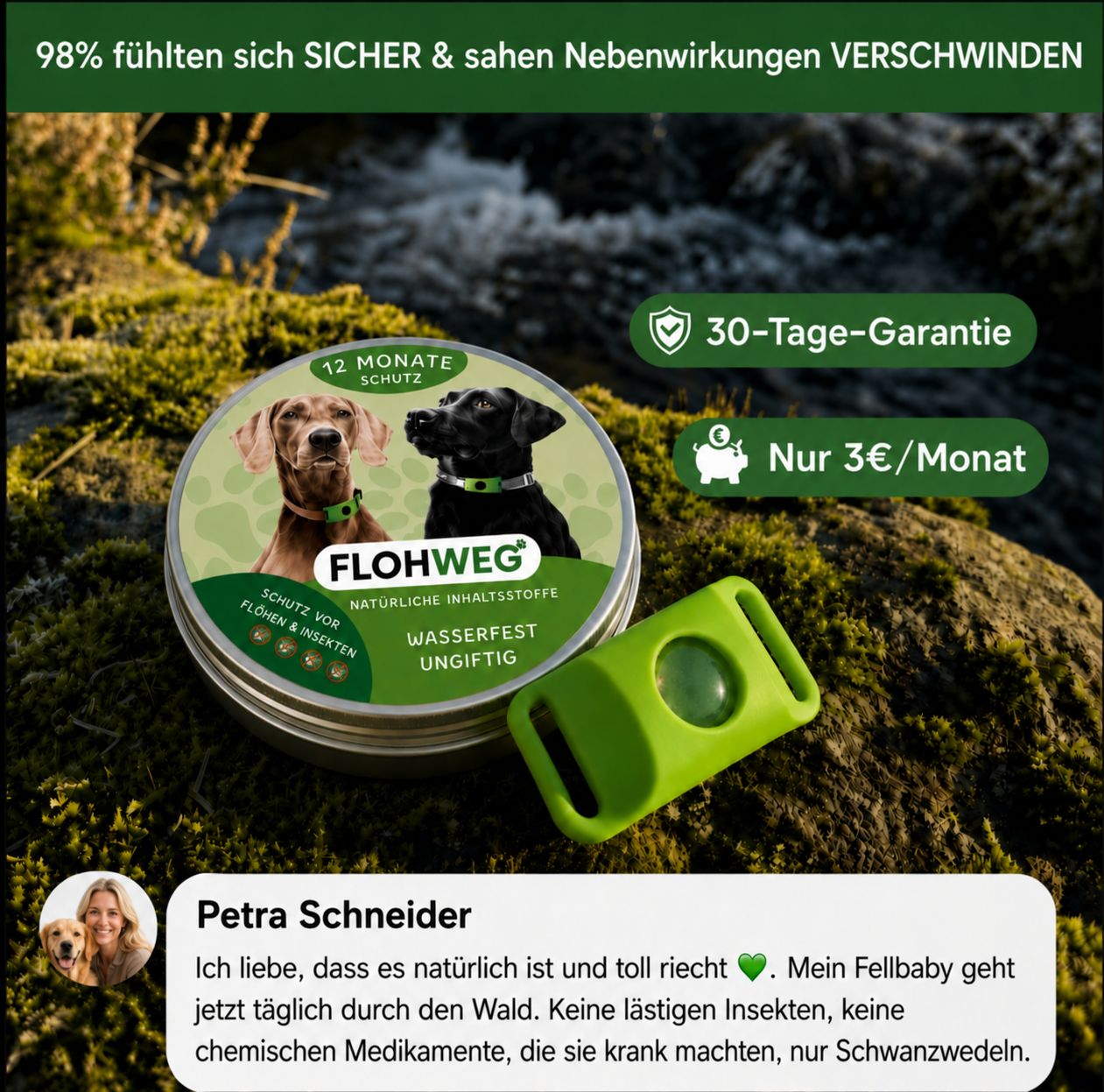 Petra Schneider mit Hund